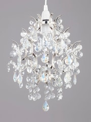 BHS Silver Lisa Easy Fit Shade Flush Ceiling Light - Image 5 of 5
