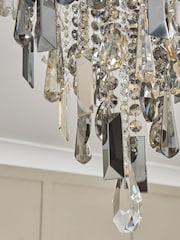 BHS Silver Jennifer Ceiling Flush Fitting Light - Image 3 of 6