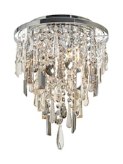 BHS Silver Jennifer Ceiling Flush Fitting Light - Image 5 of 6
