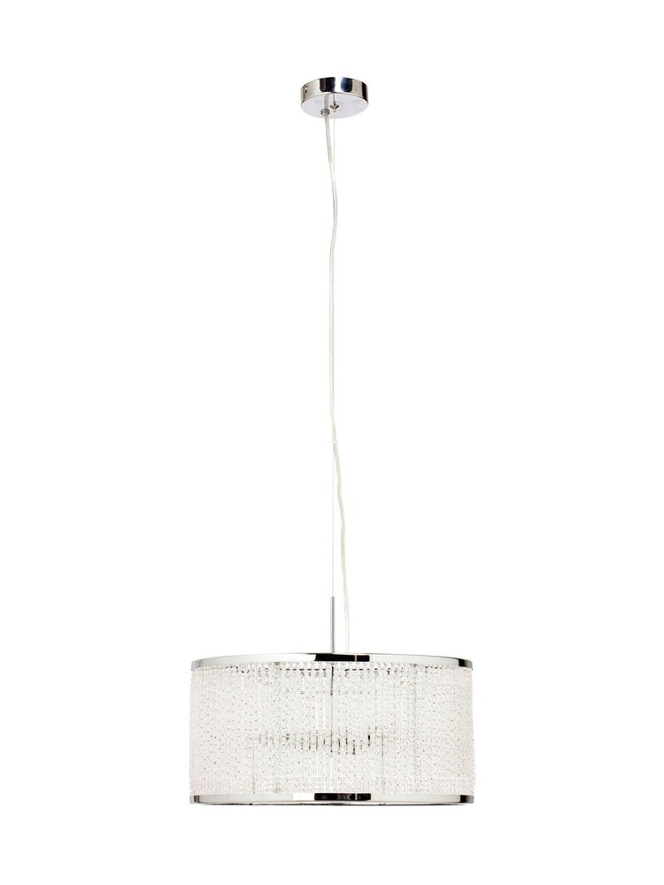 BHS Silver Jesse Ceiling Light Pendant - Image 2 of 5