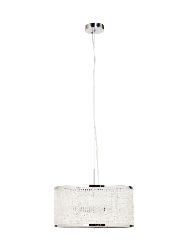 BHS Silver Jesse Ceiling Light Pendant - Image 5 of 5