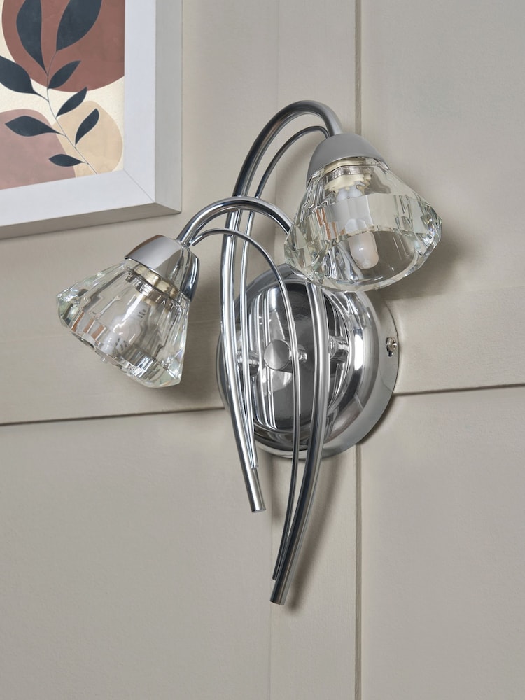 BHS Silver Marianne Wall Light - Image 2 of 6