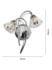 BHS Silver Marianne Wall Light - Image 4 of 6