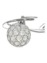 BHS Silver Orianna 3 Light Flush Flush Ceiling Light - Image 7 of 7