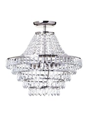 BHS Silver Ivy Large Flush Ceiling Light - Image 5 of 5