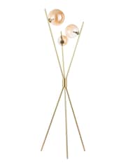 BHS Brass Lincoln Tripod Floor Lamp - Image 5 of 5