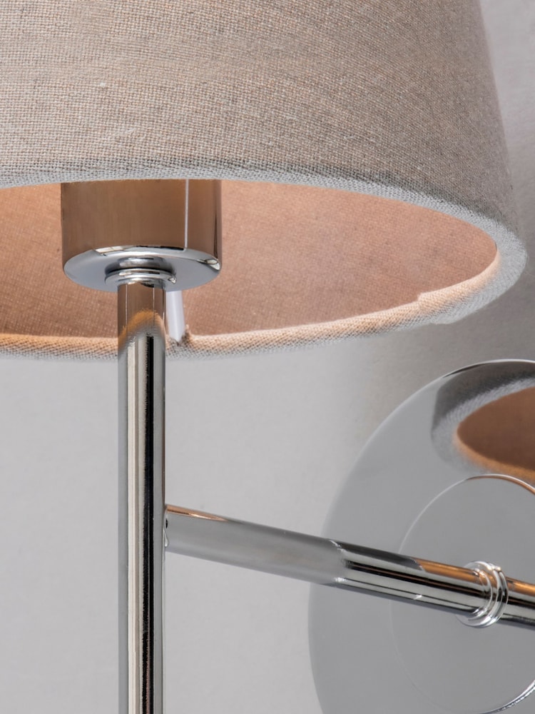 BHS Chrome Mira Wall Light - Image 2 of 4