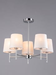 BHS Chrome Mira Semi Flush Ceiling Light - Image 3 of 4