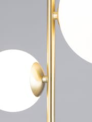 BHS Brass Forella Floor Lamp - Image 2 of 4