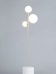 BHS Brass Forella Floor Lamp - Image 3 of 4