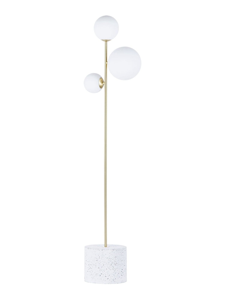 BHS Brass Forella Floor Lamp - Image 4 of 4