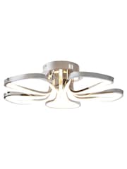 BHS Chrome Alvar LED 5 Petals Flush Ceiling Light - Image 5 of 5