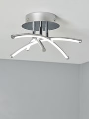 BHS Chrome Aalto Cross Over LED Flush Ceiling Light - Image 1 of 6