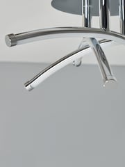 BHS Chrome Aalto Cross Over LED Flush Ceiling Light - Image 3 of 6