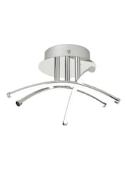 BHS Chrome Aalto Cross Over LED Flush Ceiling Light - Image 5 of 6
