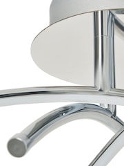 BHS Chrome Aalto Cross Over LED Flush Ceiling Light - Image 6 of 6