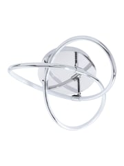 BHS Chrome Eero LED Knotted Flush Ceiling Light - Image 2 of 5
