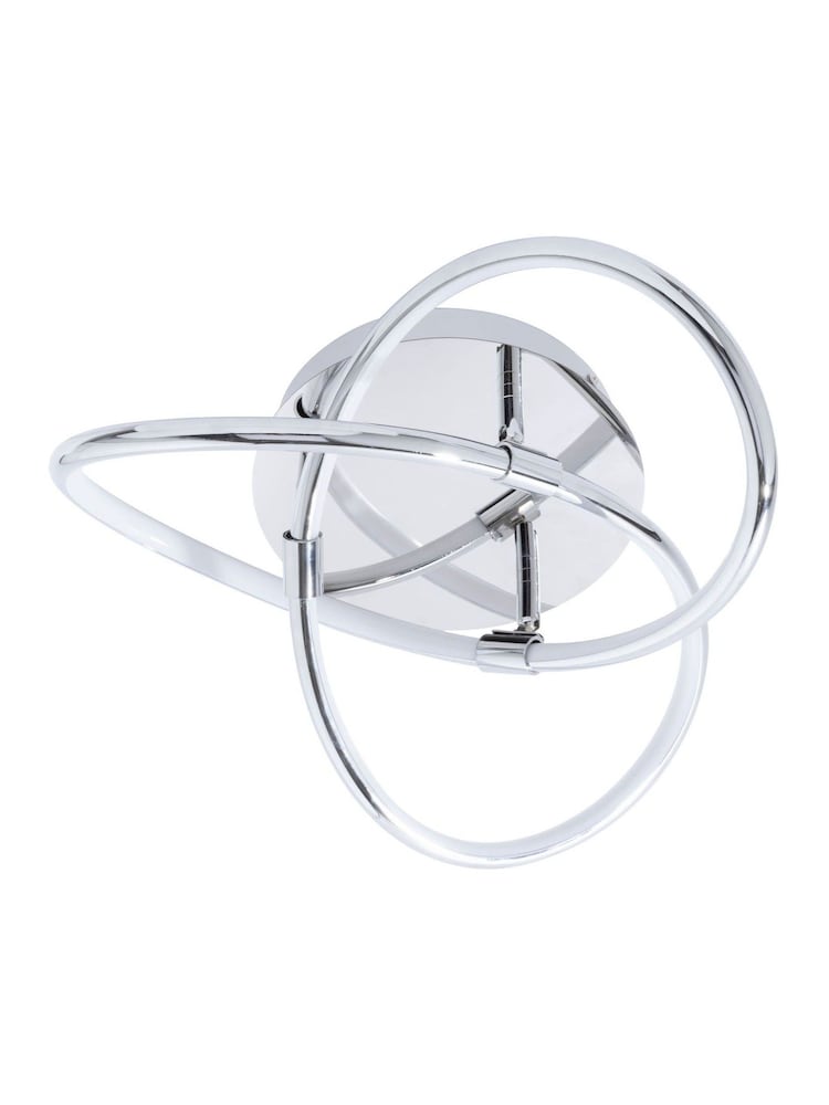 BHS Chrome Eero LED Knotted Flush Ceiling Light - Image 2 of 5