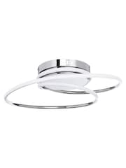 BHS Chrome Pei Rings LED Flush Ceiling Light - Image 6 of 7