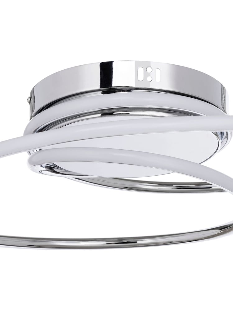 BHS Chrome Pei Rings LED Flush Ceiling Light - Image 7 of 7