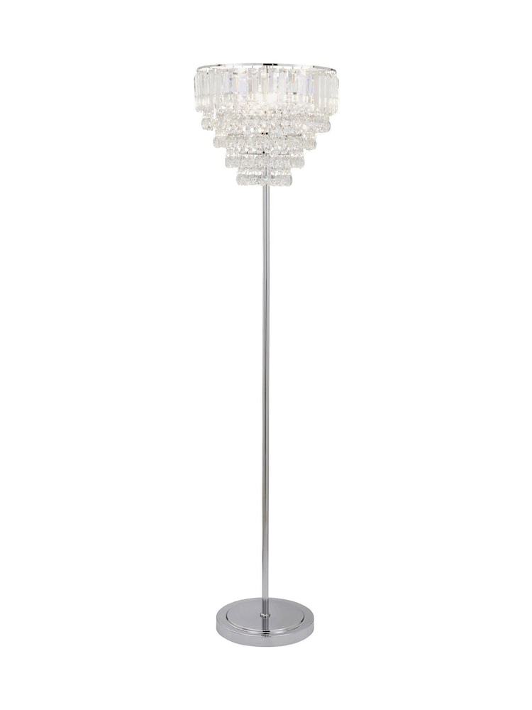 BHS Chrome Paladina Floor Lamp - Image 2 of 5