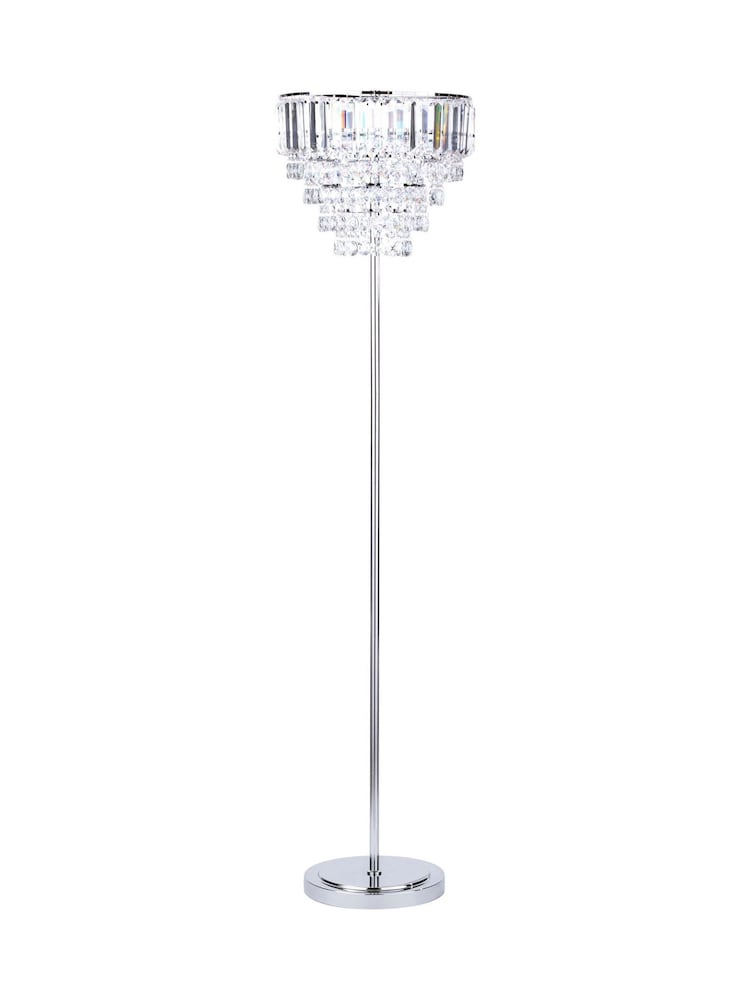 BHS Chrome Paladina Floor Lamp - Image 5 of 5