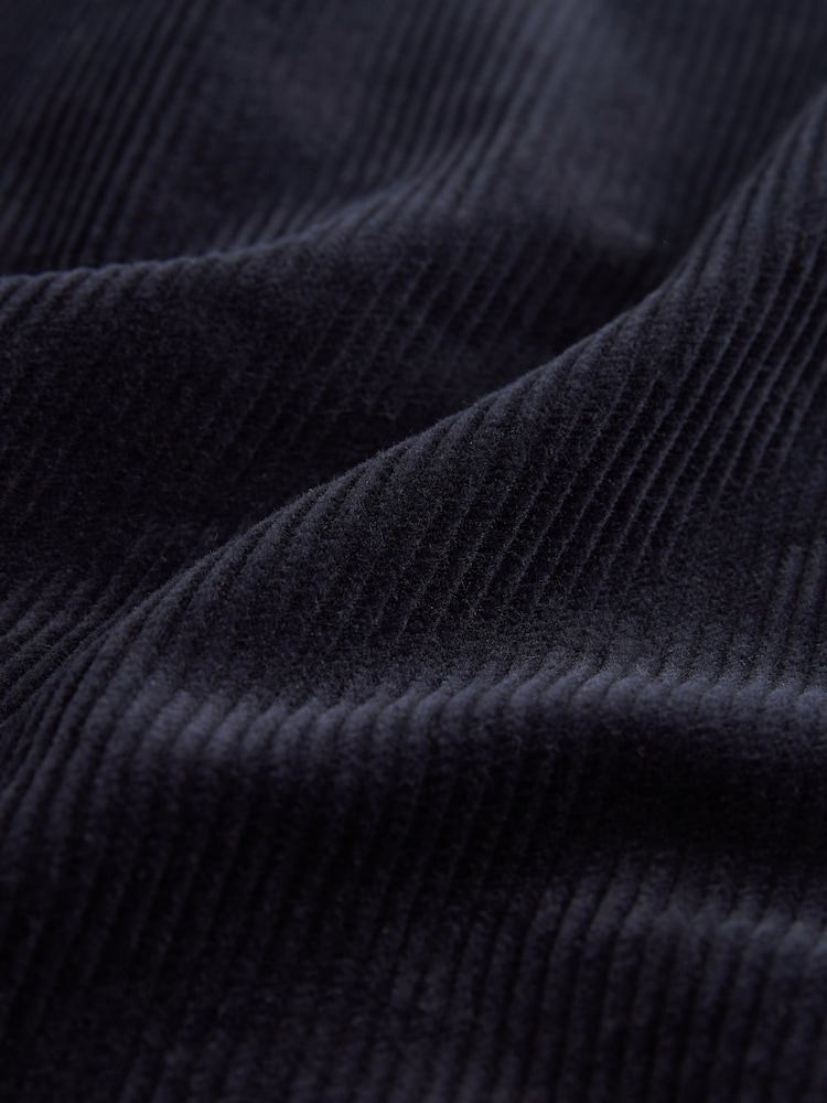 Navy Blue Corduroy Mini Skirt - Image 4 of 4