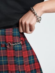 Red Mini Pleated Kilt Skirt - Image 5 of 7