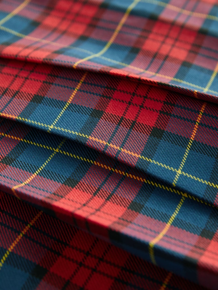 Red Mini Pleated Kilt Skirt - Image 7 of 7