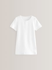 White Thermal 2 Pack Bow Trim T-Shirts (2-16yrs) - Image 2 of 4
