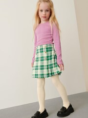 Grün - Set aus kariertem Rock und Strumpfhose (3-16 Jahre) - Bild 1 von 4