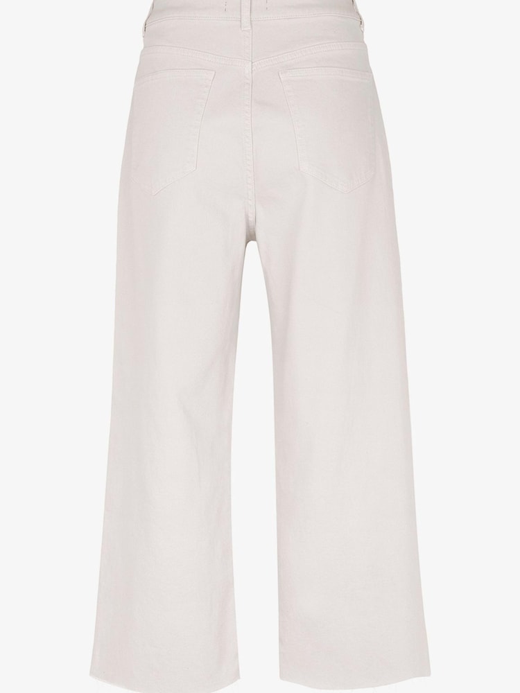Mint Velvet Cream Monroe Crop Wide Jeans - Image 4 of 4