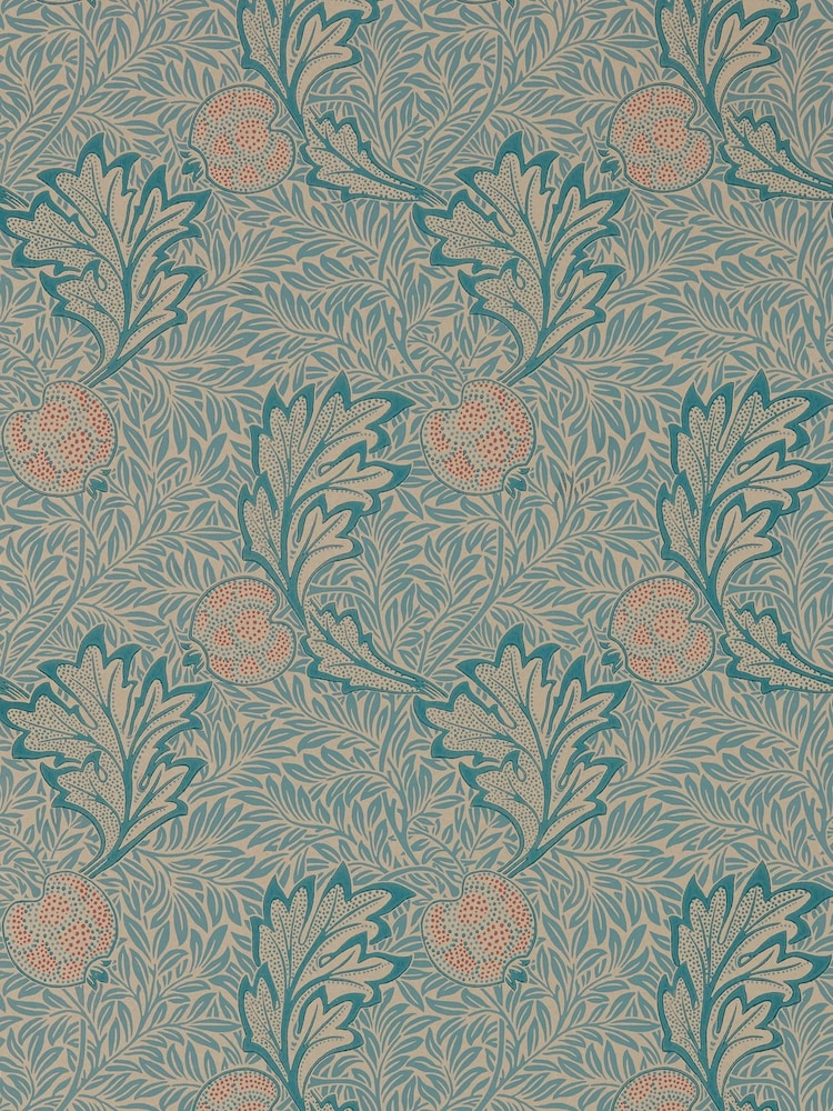 Morris & Co. Blue Apple 10.05M Wallpaper - Image 1 of 1