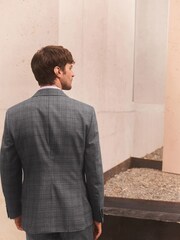 Grey Check Suit Jacket - Image 3 of 11