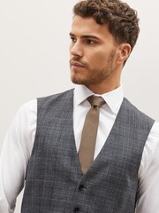 Grey Check Suit Waistcoat - Image 3 of 8