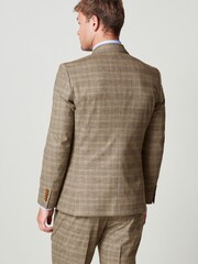 Taupe Brown Check Suit: Jacket - Image 2 of 11