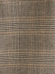 Taupe Brown Check Suit: Waistcoat - Image 7 of 9