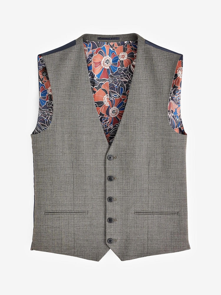 Taupe Motion Flex Stretch Waistcoat - Image 2 of 9