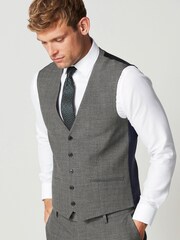 Taupe Motion Flex Stretch Waistcoat - Image 3 of 9