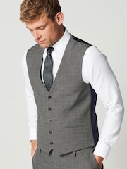 Taupe Motion Flex Stretch Waistcoat - Image 4 of 9
