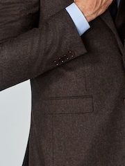 Brown Wool Donegal Suit Jacket - Image 5 of 11