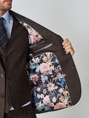 Brown Wool Donegal Suit Jacket - Image 6 of 11