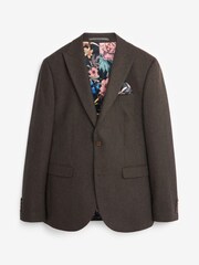 Brown Wool Donegal Suit Jacket - Image 7 of 11