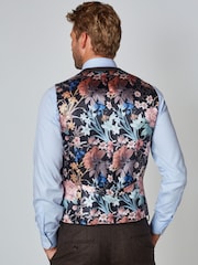 Brown Donegal Suit Waistcoat - Image 4 of 10