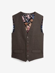 Brown Donegal Suit Waistcoat - Image 6 of 10