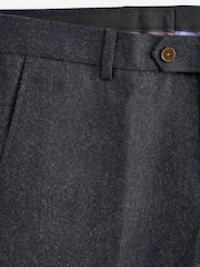 Navy Slim Wool Blend Donegal Suit: Trousers - Image 5 of 6