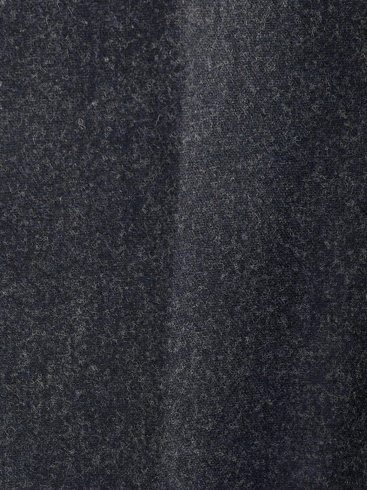 Navy Slim Wool Blend Donegal Suit: Trousers - Image 6 of 6