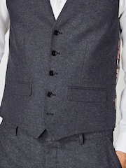Navy Donegal Suit Waistcoat - Image 5 of 12