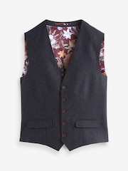 Navy Donegal Suit Waistcoat - Image 7 of 12