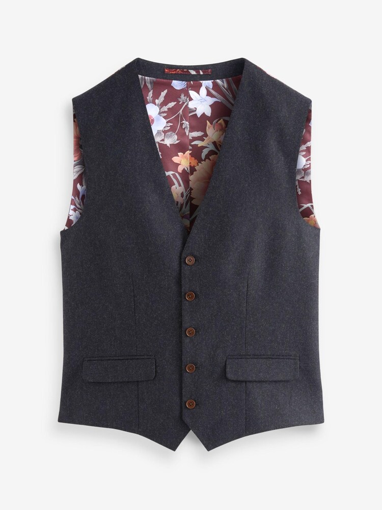 Navy Donegal Suit Waistcoat - Image 7 of 12
